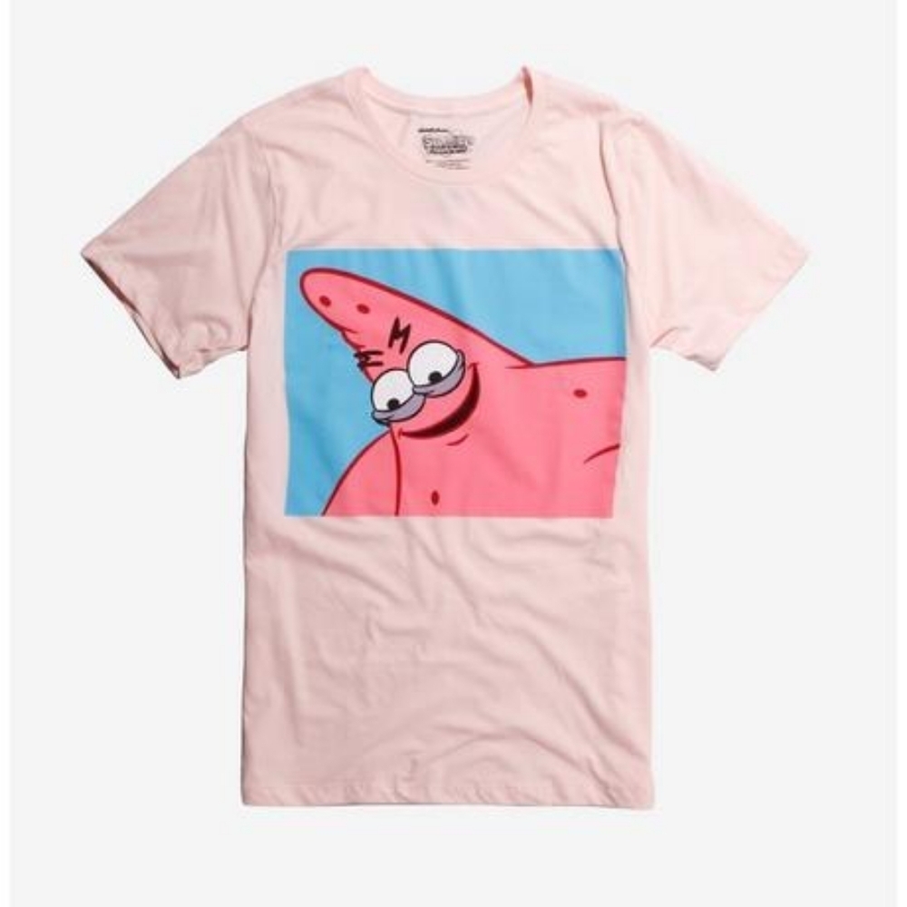 SpongeBob SquarePants Patrick Starfish Funny Meme Graphic T-shirt